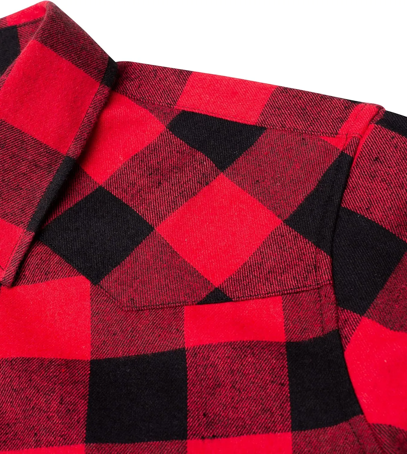 Alimens & Gentle Womens Plaid Flannel Shirts Long Sleeve Roll Up Casual Button Down Shirt