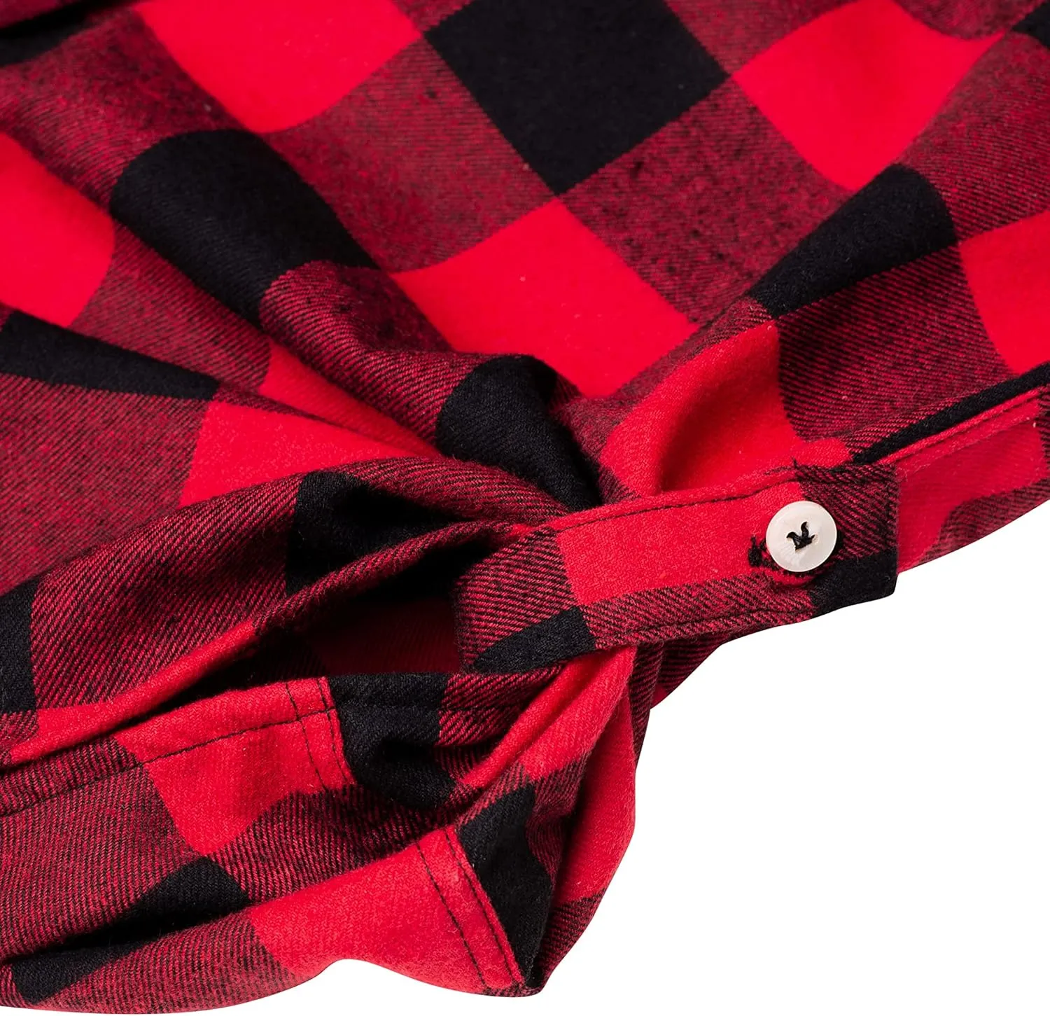 Alimens & Gentle Womens Plaid Flannel Shirts Long Sleeve Roll Up Casual Button Down Shirt