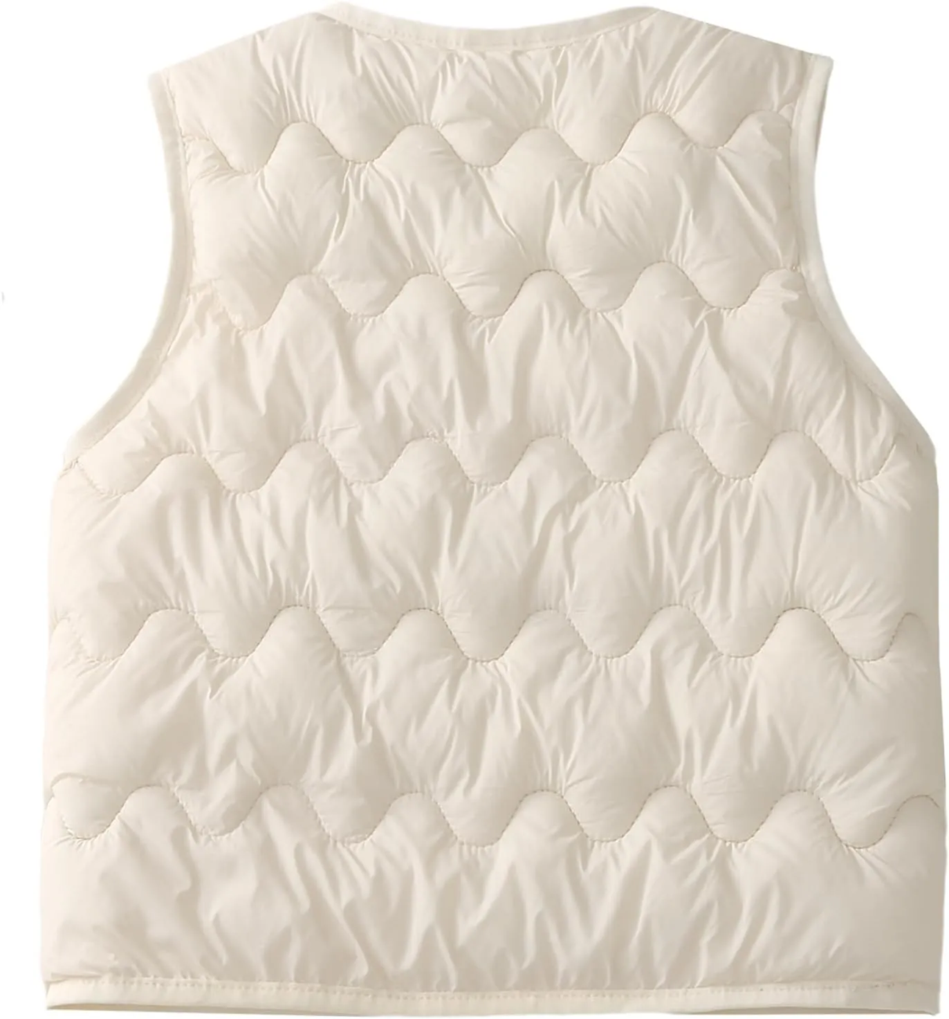 Happy Cherry Girls Puffer Vest Kids Water Resistant Jacket Sleeveless V-neck Windproof Thin Lightweight Outerwear Gilet