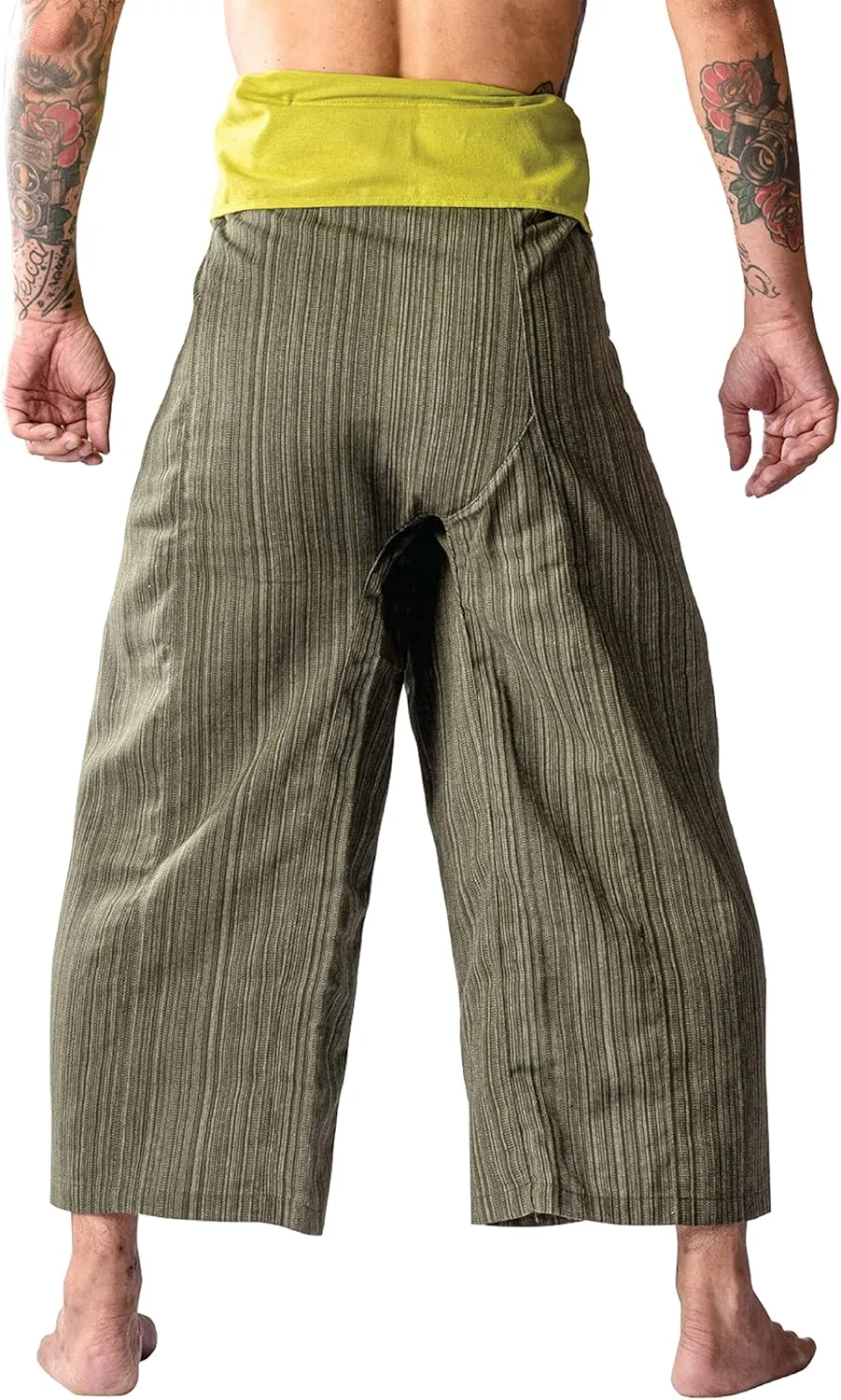 LannaPremium Thai Fisherman Pants Hakuma Pants for Men Women Yoga Pants 2 Tone - Martial Arts Pants