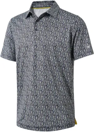 Mens Golf Shirts Short Sleeve Moisture Wicking Dry Fit Print Performance Athletic Casual Golf Polo Shirts for Men