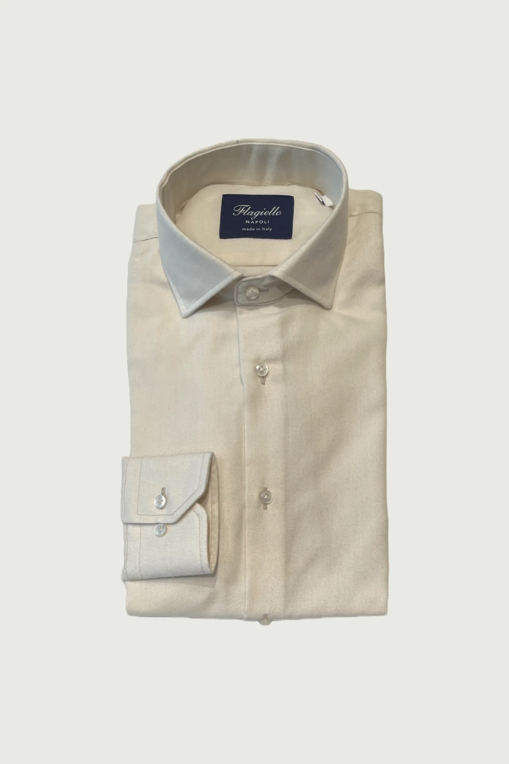 Off-white Flannel Cotton Shirt