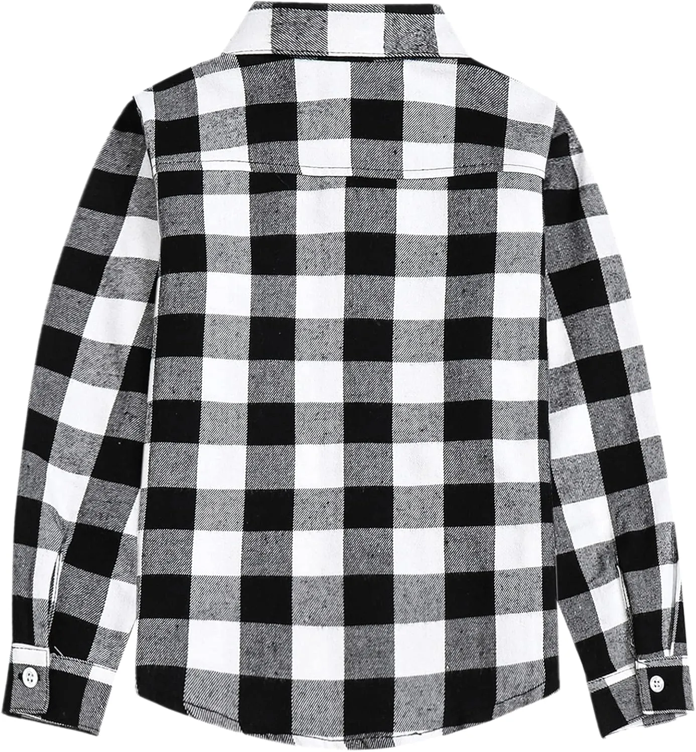 SANGTREE Womens and Girls Long Sleeve Flannel Shirt Casual Button Down Plaid Shirts, 3 Months - Adult 2XL