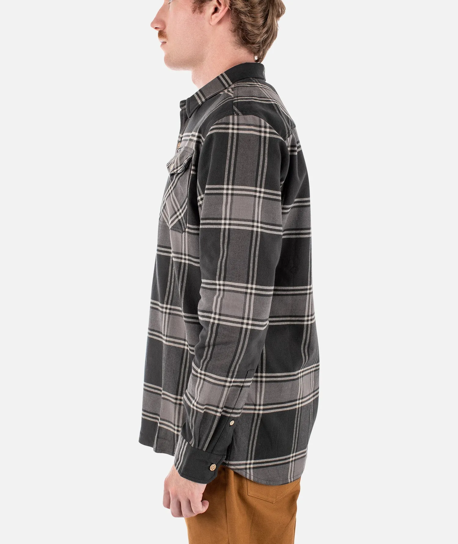 The Breaker Flannel - Charcoal